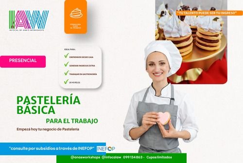 Curso Online: PASTELERIA BASICA PARA EL TRABAJO