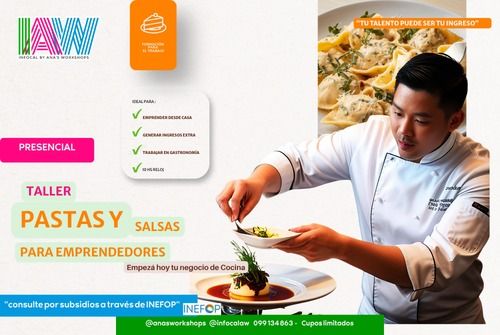 Curso Online: PASTAS Y SALSAS PARA EMPRENDEDORES